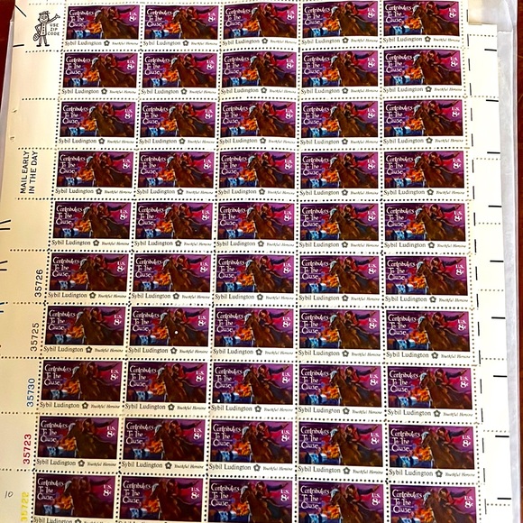 Other - Sybil Ludington  stamps 8 Cents.